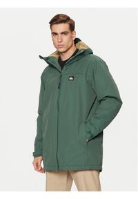 Quiksilver Parka Overcast 3K EQYJK04087 Zielony Regular Fit. Kolor: zielony. Materiał: bawełna #1