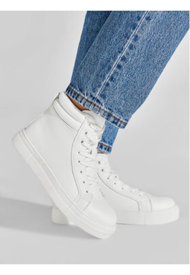 Jenny Fairy Sneakersy WS2158-09 Biały. Kolor: biały. Materiał: skóra