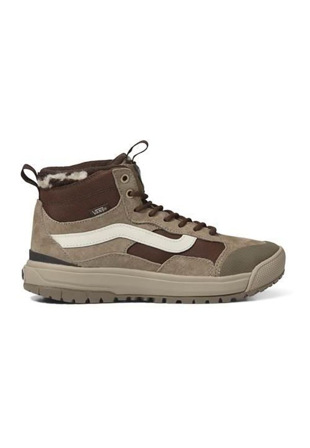 Buty do chodzenia damskie Vans UA Ultrarange Exo HI MTE1 Boty. Wysokość cholewki: za kostkę. Zapięcie: sznurówki. Kolor: wielokolorowy, brązowy. Materiał: materiał. Szerokość cholewki: normalna. Sport: turystyka piesza