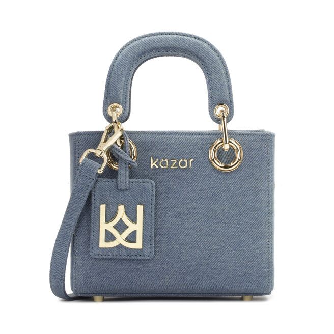 Niebieska torebka klasyczna Kazar - Torebki klasyczne