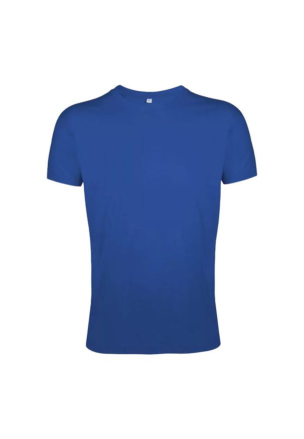 SOL'S - Koszulka Regent Slim Unisex Dla Dorosłych. Kolor: niebieski. Sport: turystyka piesza