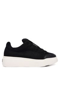 Max Mara Sneakersy Maxiwk 2524766012650 Czarny. Kolor: czarny. Materiał: wełna #1