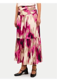 Kaffe Spódnica maxi 10508816 Różowy Regular Fit. Kolor: różowy. Materiał: wiskoza #1