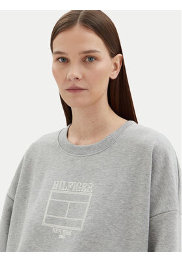TOMMY HILFIGER - Tommy Hilfiger Bluza WW0WW44633 Szary Regular Fit. Kolor: szary. Materiał: bawełna