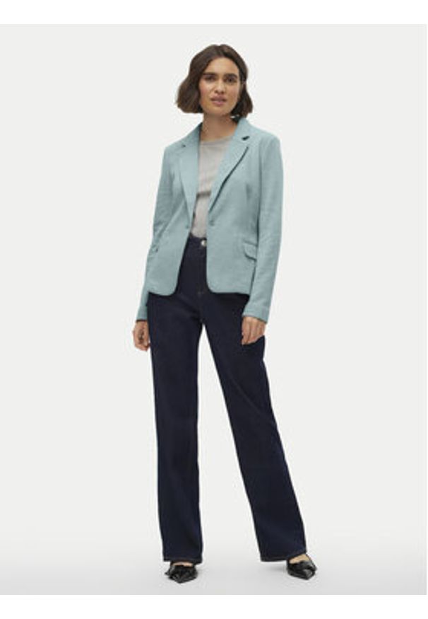 Vero Moda Marynarka Julia 10154123 Zielony Regular Fit. Kolor: zielony. Materiał: syntetyk