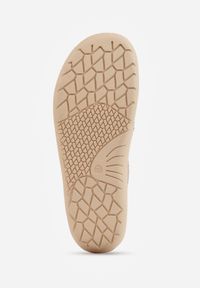 Born2be - Beżowe Skórzane Tenisówki z Ażurową Cholewką Nesseli. Okazja: na co dzień, do pracy, na spacer. Kolor: beżowy. Materiał: skóra. Szerokość cholewki: normalna. Wzór: ażurowy. Styl: boho, casual #3