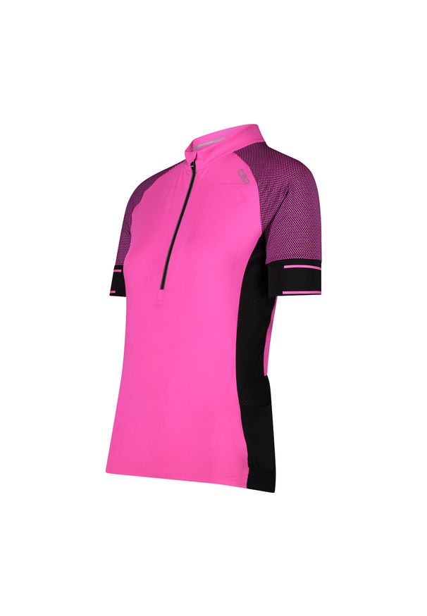 Damski jersey CMP. Kolor: różowy. Materiał: jersey. Sport: kolarstwo