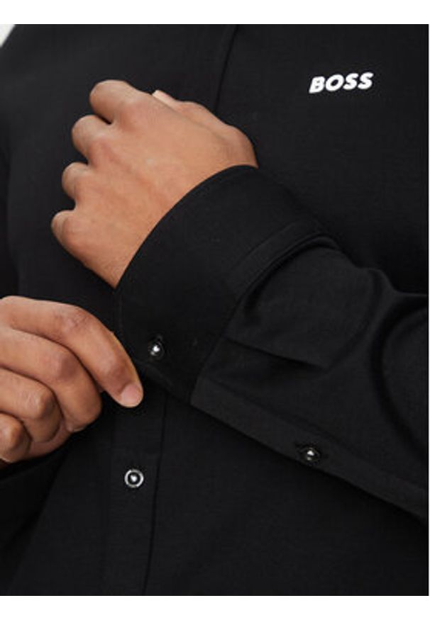 BOSS Koszula 50533163 Czarny Regular Fit. Kolor: czarny. Materiał: bawełna