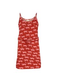 Sukienka dziecięca Protest Pixie JR dress. Kolor: czerwony. Sport: turystyka piesza