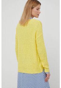 JDY sweter damski kolor żółty lekki. Okazja: na co dzień. Kolor: żółty. Materiał: dzianina. Długość rękawa: długi rękaw. Długość: długie. Wzór: gładki. Styl: casual #5