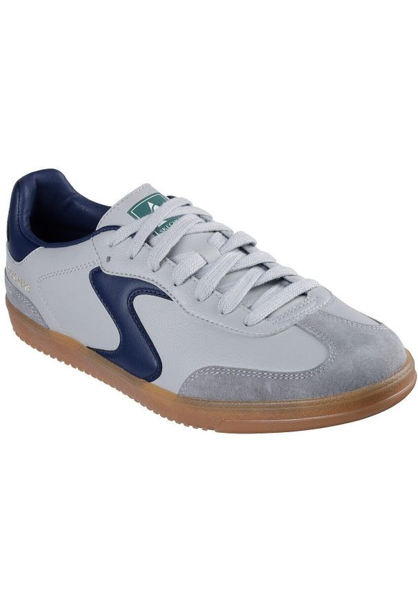 skechers - Adidasy Skechers Hotshot - Pyke, Mężczyźni. Kolor: szary. Materiał: skóra ekologiczna, materiał