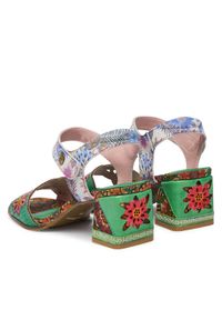 Laura Vita Sandały Jacqueso 20 Zielony. Kolor: zielony. Materiał: skóra #1