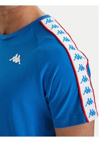 Kappa T-Shirt Banda Coen 303UV10 Niebieski Slim Fit. Kolor: niebieski. Materiał: bawełna #3