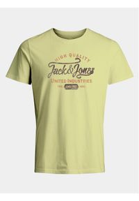 Jack & Jones - Jack&Jones T-Shirt Jprblulouie 12259674 Żółty Regular Fit. Kolor: żółty. Materiał: bawełna