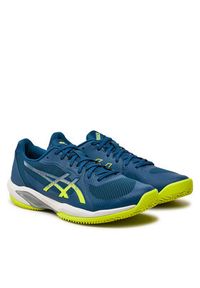 Asics Buty do tenisa Solution Swift Ff 2 Clay 1041A467 Niebieski. Kolor: niebieski. Materiał: skóra. Sport: tenis