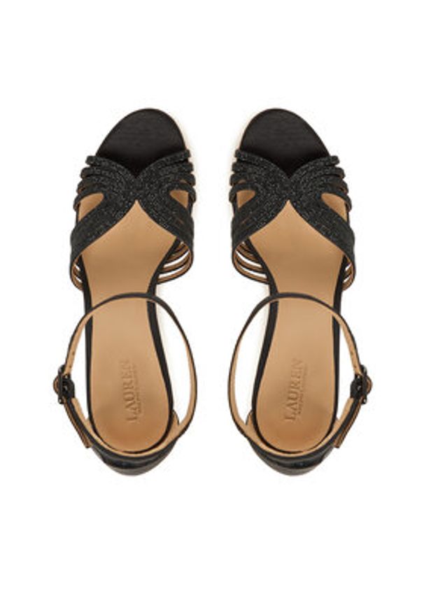 Lauren Ralph Lauren - LAUREN RALPH LAUREN Sandały Allie 802P02072002 Czarny. Kolor: czarny. Materiał: materiał