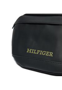 TOMMY HILFIGER - Tommy Hilfiger Saszetka nerka Monotype Pu Bumbag AM0AM12603 Czarny. Kolor: czarny. Materiał: skóra