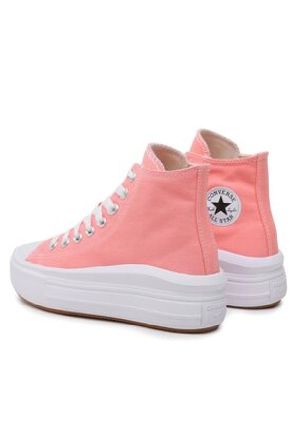 Converse Trampki Chuck Taylor All Star Move A03544C Różowy. Kolor: różowy. Materiał: materiał