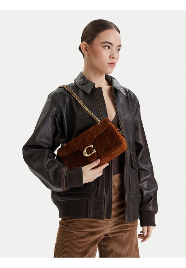 Coach Torebka Tabby CCK49 Brązowy. Kolor: brązowy. Materiał: zamszowe, skórzane