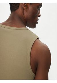 Hugo - HUGO Tank top Dapota 50542089 Brązowy Slim Fit. Kolor: brązowy. Materiał: bawełna #4
