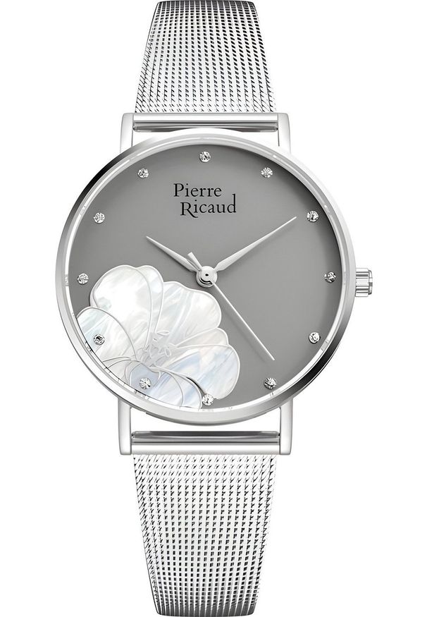 Zegarek Pierre Ricaud Zegarek damski Pierre Ricaud P22107.5147Q CYRKONIE srebrny. Kolor: srebrny
