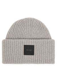 Calvin Klein Czapka K50K512357 Szary. Kolor: szary. Materiał: wełna #1
