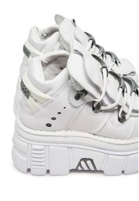 NEW ROCK Sneakersy M-106-S53 Biały. Kolor: biały. Materiał: skóra #3