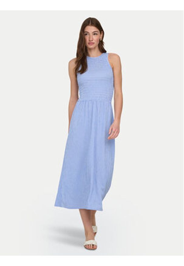 only - ONLY Sukienka letnia Celle 15369284 Niebieski Regular Fit. Kolor: niebieski. Materiał: syntetyk. Sezon: lato