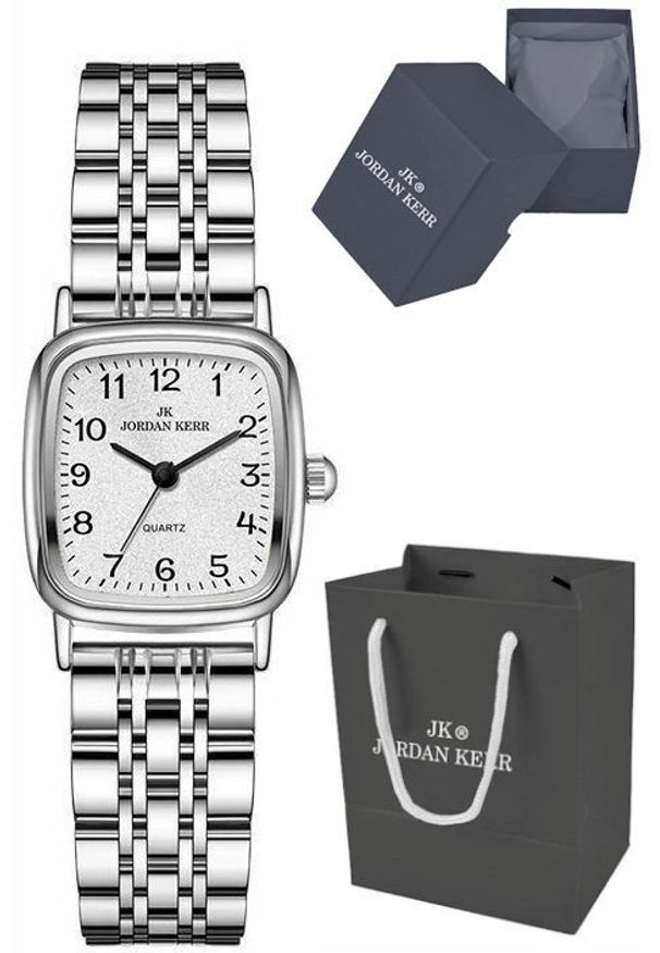 Zegarek Jordan Kerr L1074 IPS STC damski kwadratowy czytelny 24 mm .