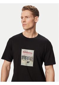 Jack & Jones T-Shirt Montauk Photo 12290890 Czarny Regular Fit. Kolor: czarny. Materiał: bawełna #5