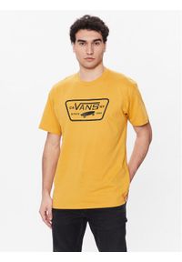 Vans T-Shirt Full Patch VN000QN8 Żółty Classic Fit. Kolor: żółty. Materiał: bawełna