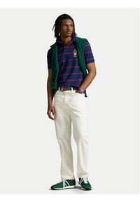 Polo Ralph Lauren Polo 710971839001 Granatowy Custom Slim Fit. Typ kołnierza: polo. Kolor: niebieski. Materiał: bawełna #3