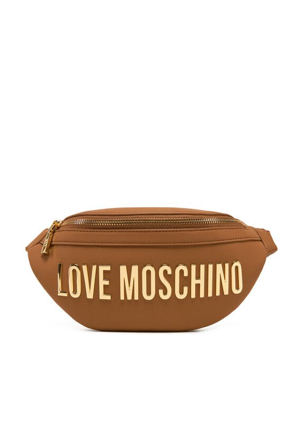 Love Moschino - LOVE MOSCHINO Saszetka nerka JC4195PP1MKD0201 Brązowy. Kolor: brązowy. Materiał: skóra