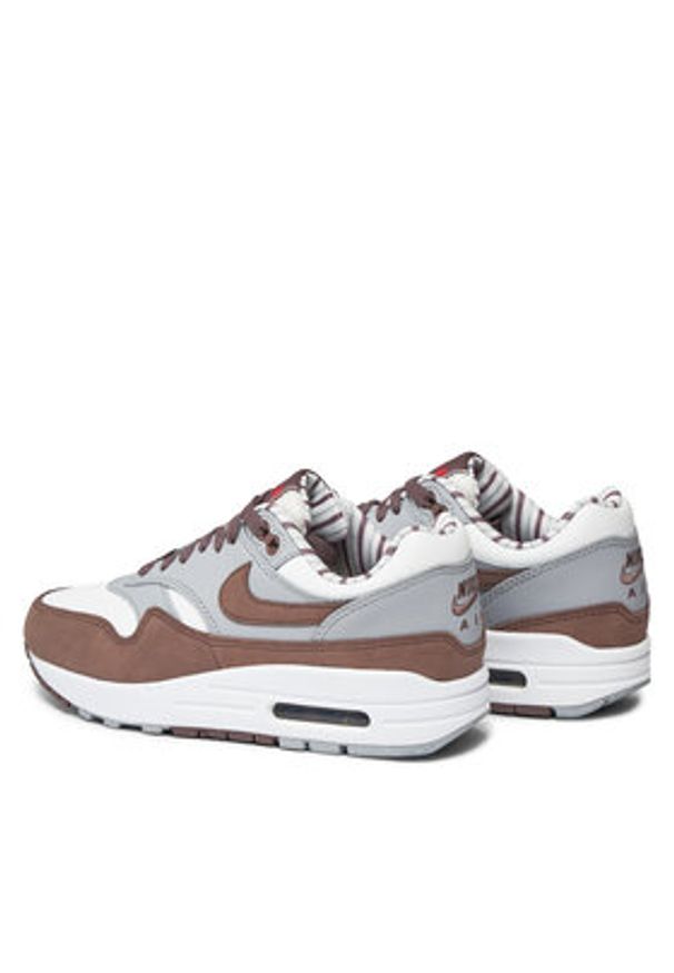 Nike Sneakersy Air Max 1 Prm FB8916 100 Szary. Kolor: szary. Materiał: skóra. Model: Nike Air Max