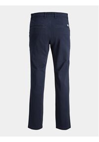 Jack & Jones - Jack&Jones Chinosy Dave 12212930 Granatowy Regular Fit. Kolor: niebieski. Materiał: bawełna