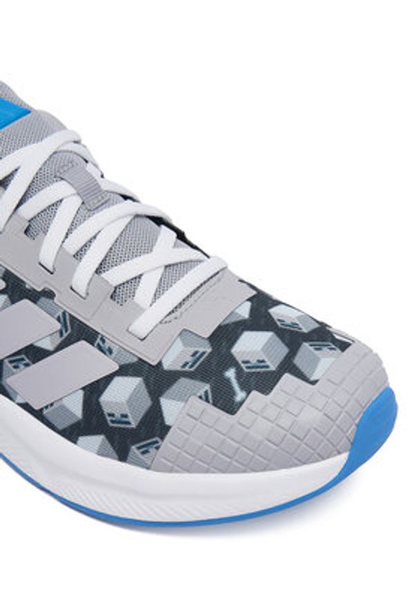 Adidas - adidas Sneakersy Minecraft Fortarun 4.0 JR1933 Szary. Kolor: szary. Materiał: materiał