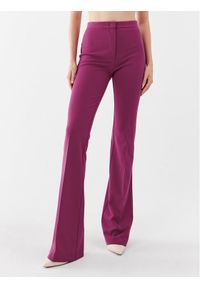 Pinko Spodnie materiałowe 100054 A15M Fioletowy Straight Leg. Kolor: fioletowy. Materiał: wiskoza