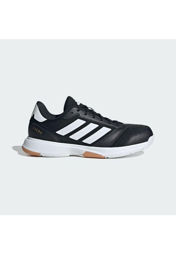 Adidas - Buty Ligra 8 IN. Kolor: biały, wielokolorowy, czarny. Materiał: materiał