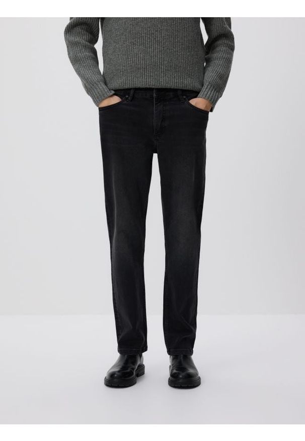 Reserved - Jeansy straight fit - szary. Kolor: szary