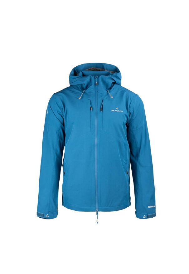 Bergson - Kurtka membranowa męska Stormvault stx1. Kolor: niebieski. Sport: turystyka piesza