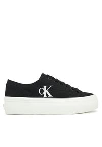 Calvin Klein Jeans Tenisówki Vulc Flatform Low Cv Mg YW0YW01763 Czarny. Kolor: czarny. Materiał: materiał