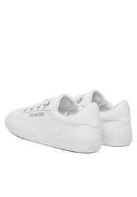 Love Moschino - LOVE MOSCHINO Sneakersy JA15142G1OIAX100 Biały. Kolor: biały. Materiał: skóra #3