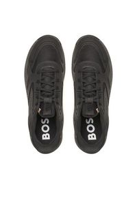 BOSS - Boss Sneakersy Titanium Run 50493215 Czarny. Kolor: czarny. Materiał: materiał. Sport: bieganie