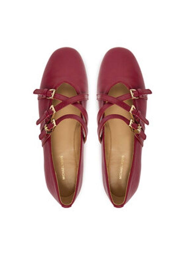 MICHAEL Michael Kors Baleriny Indy 40T5IDFP2L Bordowy. Kolor: czerwony. Materiał: skóra