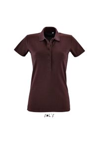SOL'S - Damska koszulka polo Sol's Phoenix. Typ kołnierza: polo. Kolor: wielokolorowy, fioletowy, czerwony, brązowy #1
