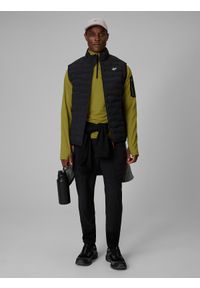 4f - 4F Bluza trekkingowa regular bez kaptura męska - zielona XL. Typ kołnierza: bez kaptura. Kolor: zielony. Materiał: materiał. Długość: długie #2