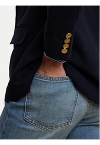 Lauren Ralph Lauren - LAUREN RALPH LAUREN Marynarka 200911071001 Granatowy Straight Fit. Kolor: niebieski. Materiał: wełna #6