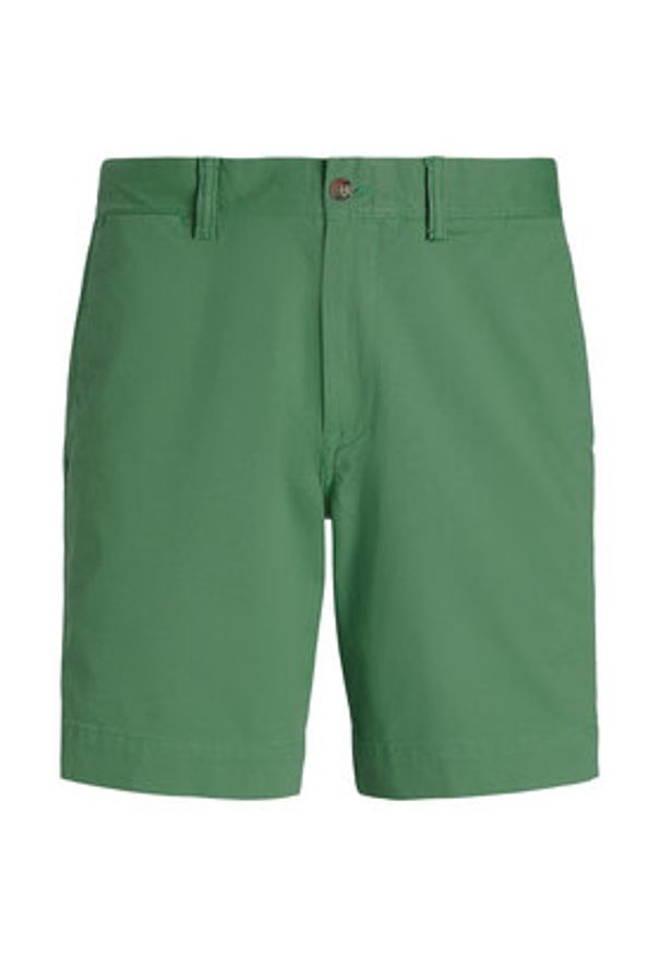Polo Ralph Lauren Szorty materiałowe 710799213048 Zielony Straight Fit. Kolor: zielony. Materiał: bawełna