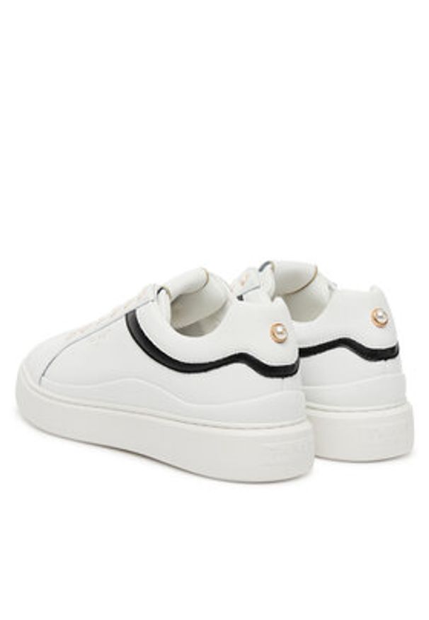 TwinSet - TWINSET Sneakersy 252TCP020 Biały. Kolor: biały. Materiał: skóra