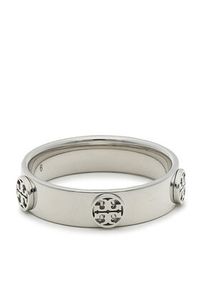 Tory Burch Pierścionek Miller Stud Ring 76882 Srebrny. Materiał: srebrne. Kolor: srebrny